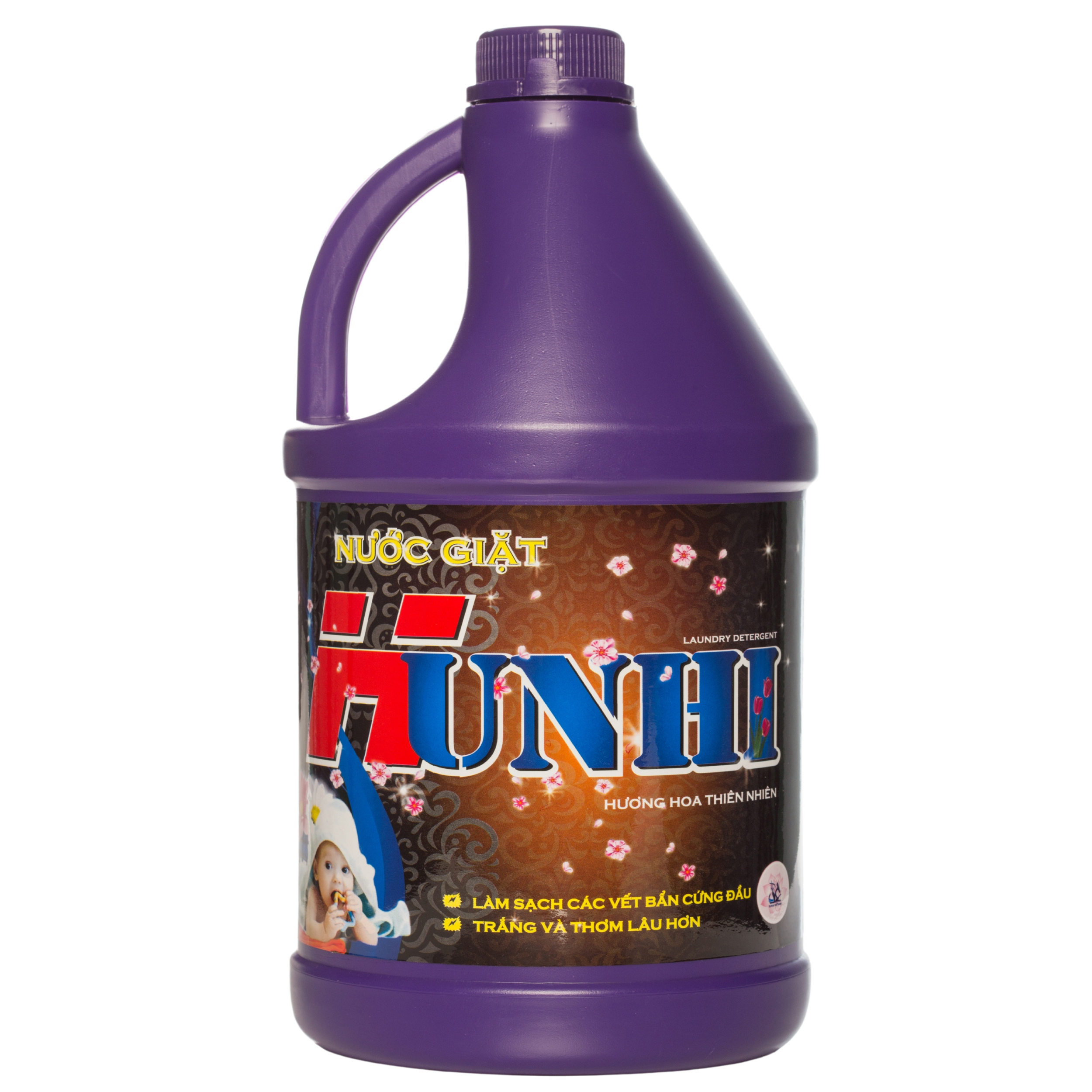 Nước giặt can tròn mặt trước 3,6 lít